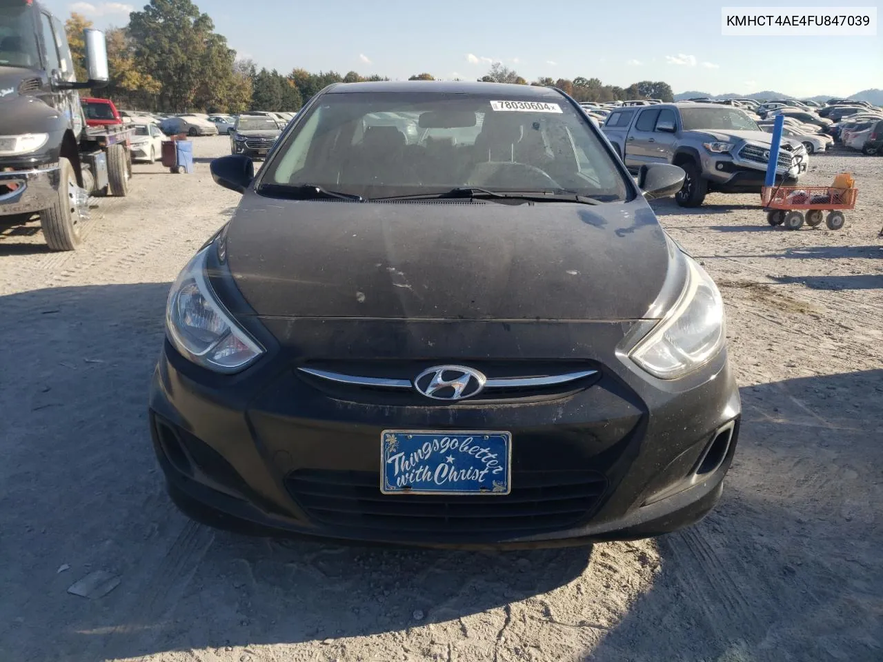 2015 Hyundai Accent Gls VIN: KMHCT4AE4FU847039 Lot: 78030604