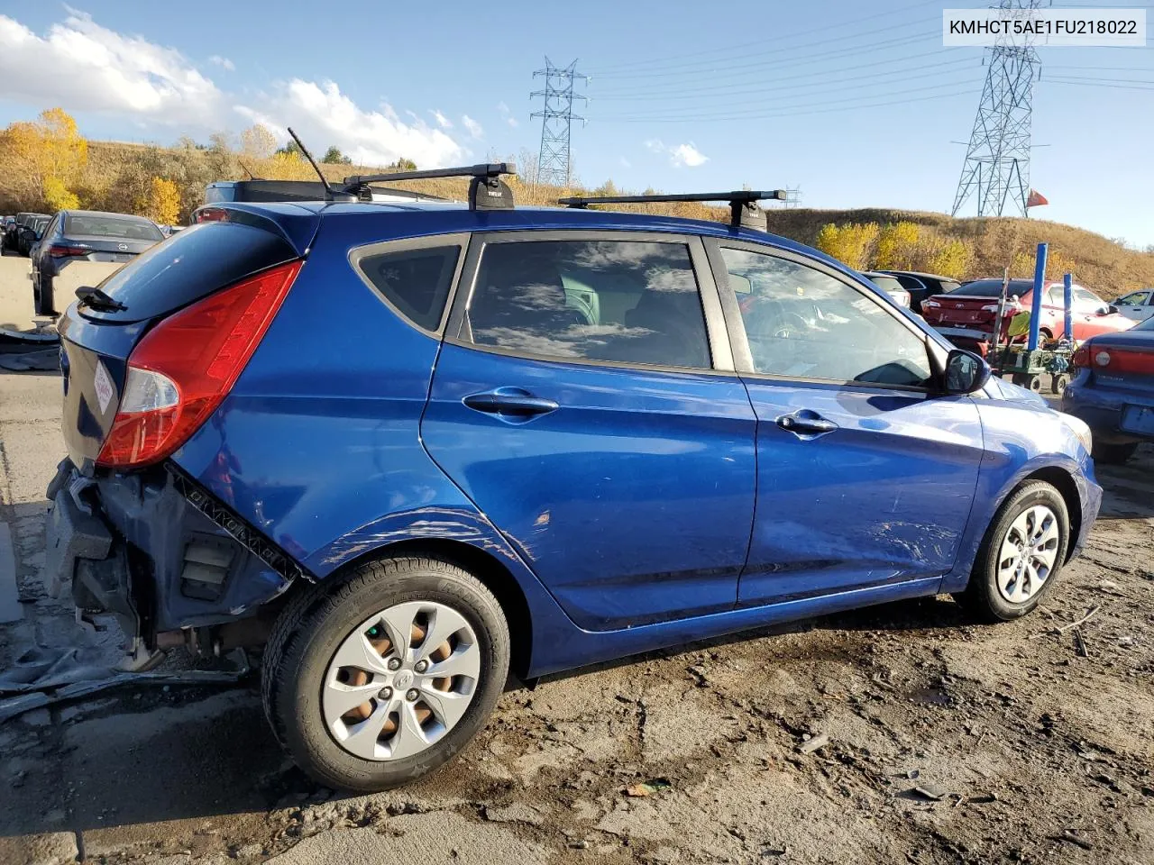 2015 Hyundai Accent Gs VIN: KMHCT5AE1FU218022 Lot: 78060364