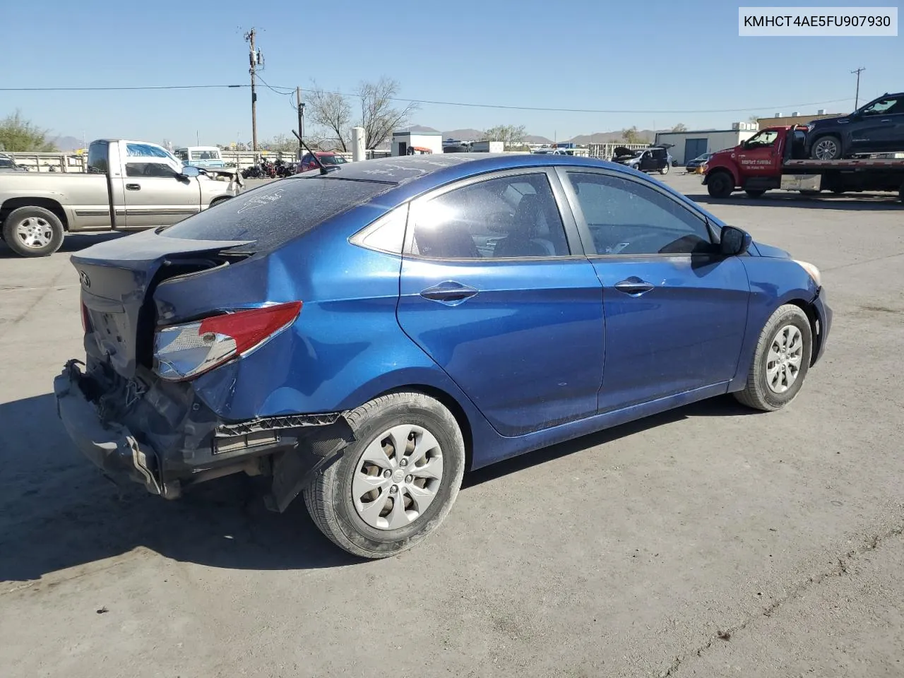 2015 Hyundai Accent Gls VIN: KMHCT4AE5FU907930 Lot: 78189354