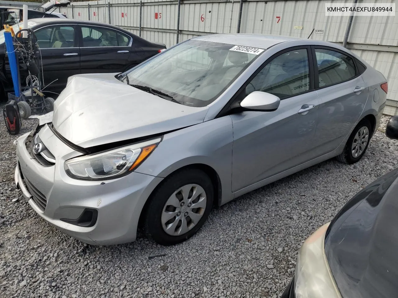 2015 Hyundai Accent Gls VIN: KMHCT4AEXFU849944 Lot: 78229274