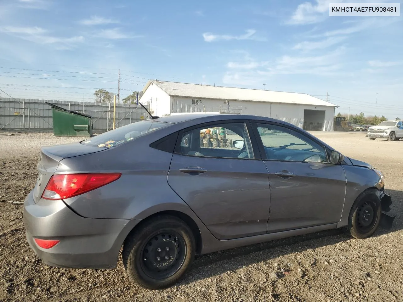 2015 Hyundai Accent Gls VIN: KMHCT4AE7FU908481 Lot: 78387334