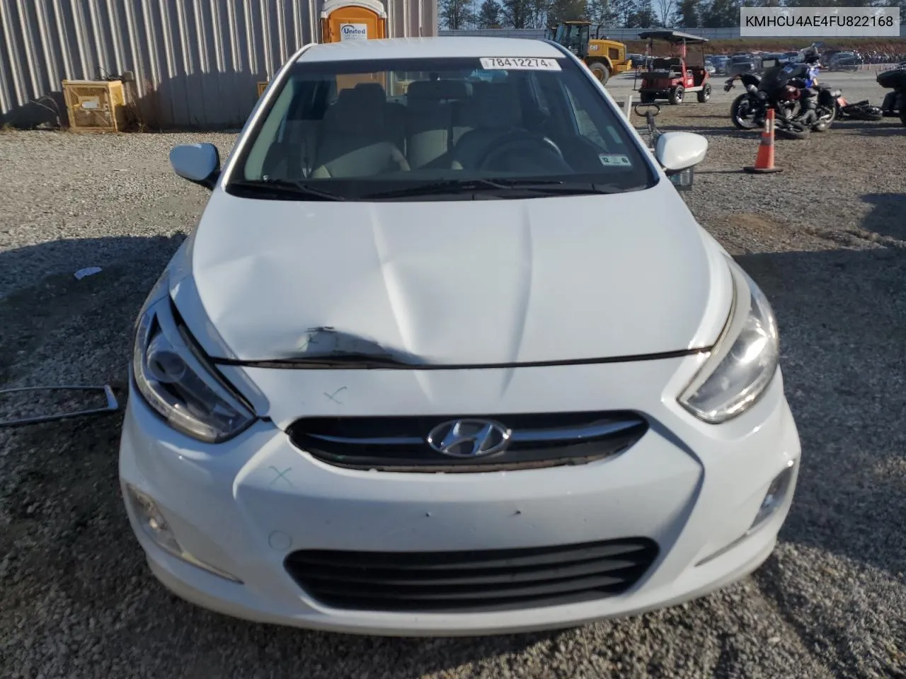 2015 Hyundai Accent Gls VIN: KMHCU4AE4FU822168 Lot: 78412274