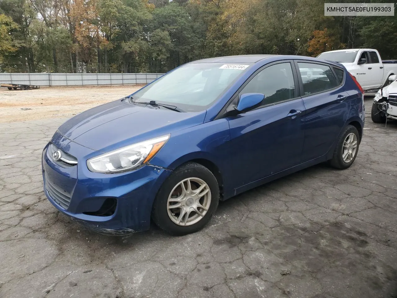 2015 Hyundai Accent Gs VIN: KMHCT5AE0FU199303 Lot: 78516744