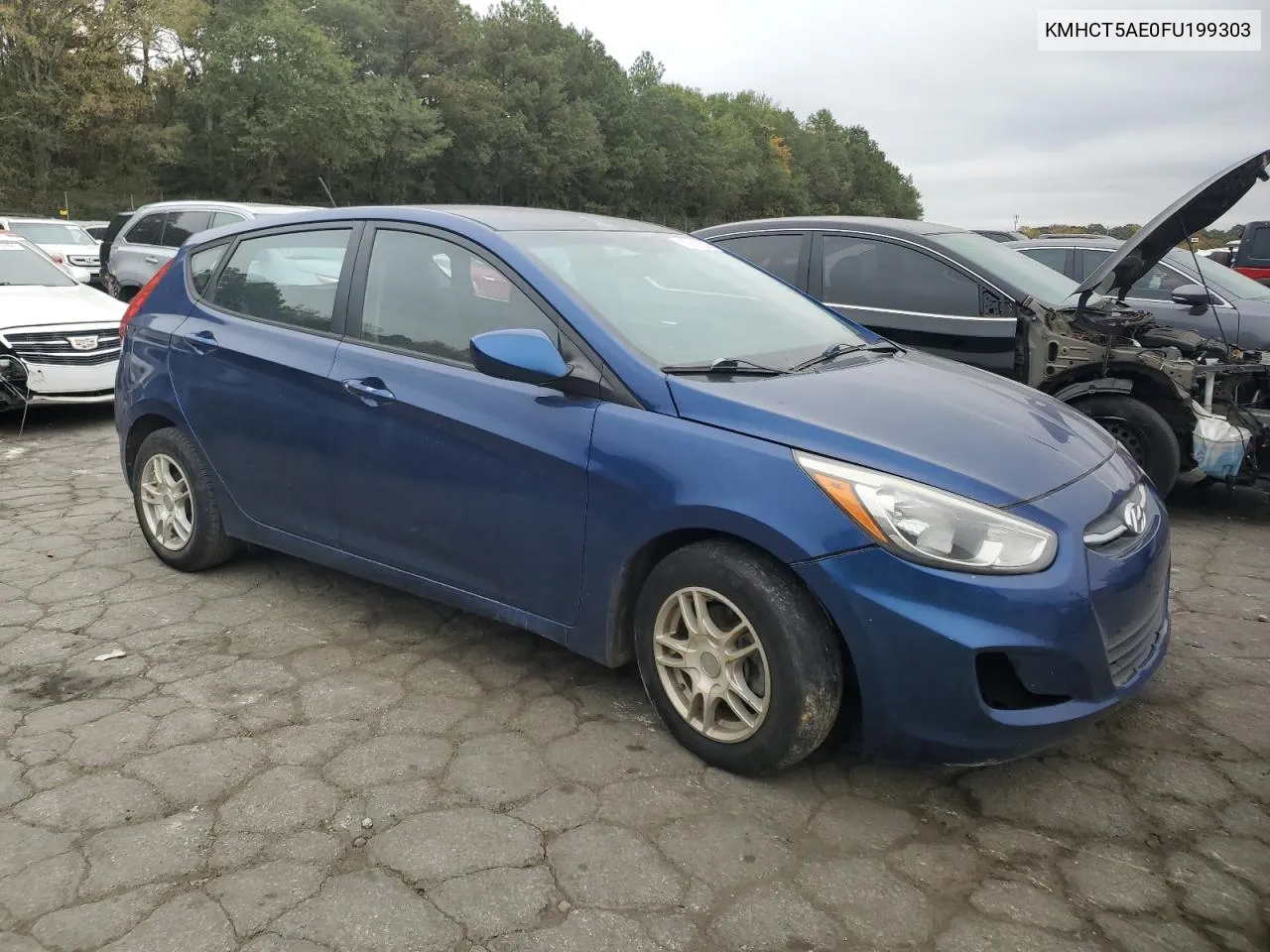 2015 Hyundai Accent Gs VIN: KMHCT5AE0FU199303 Lot: 78516744