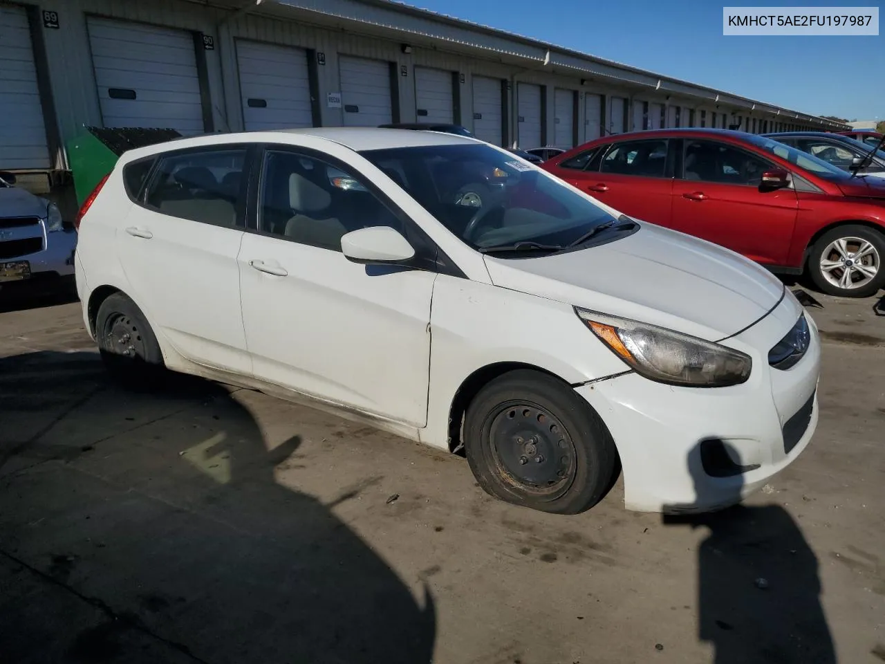 2015 Hyundai Accent Gs VIN: KMHCT5AE2FU197987 Lot: 78581994