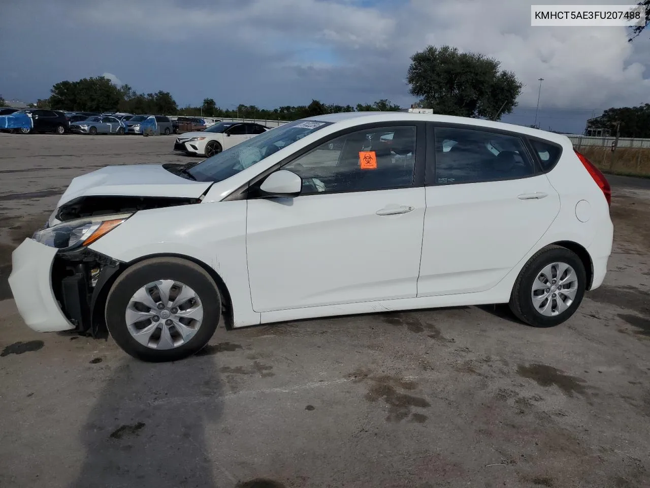 2015 Hyundai Accent Gs VIN: KMHCT5AE3FU207488 Lot: 79132234