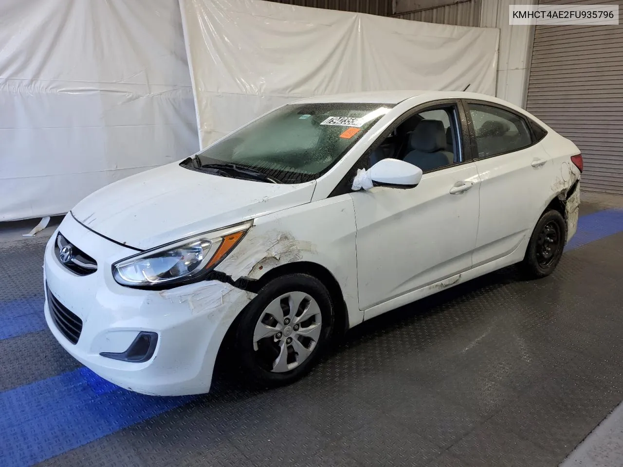 2015 Hyundai Accent Gls VIN: KMHCT4AE2FU935796 Lot: 79423554