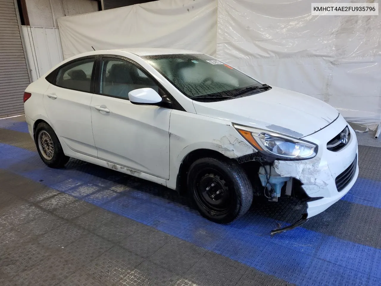 2015 Hyundai Accent Gls VIN: KMHCT4AE2FU935796 Lot: 79423554