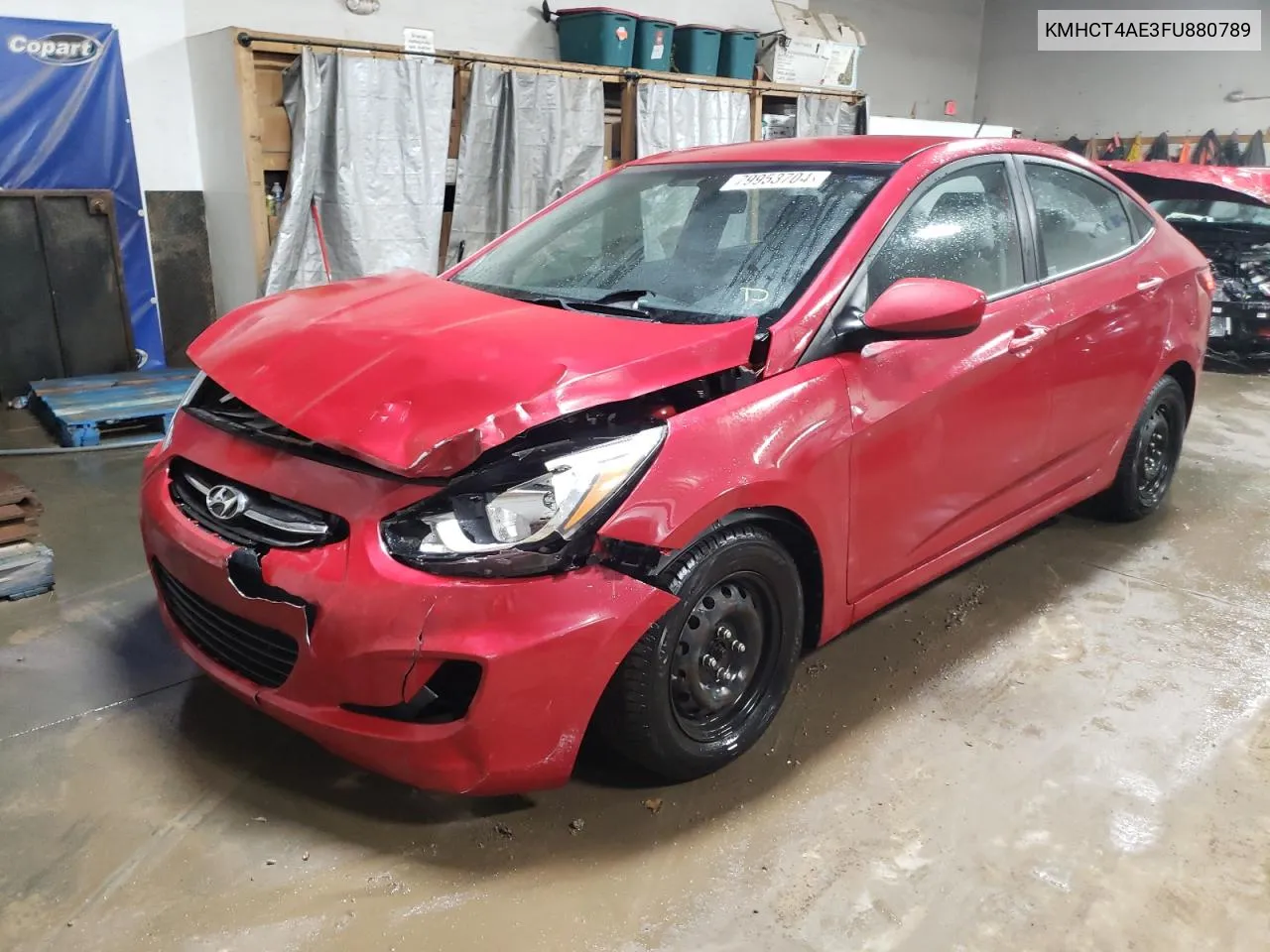 2015 Hyundai Accent Gls VIN: KMHCT4AE3FU880789 Lot: 79953704