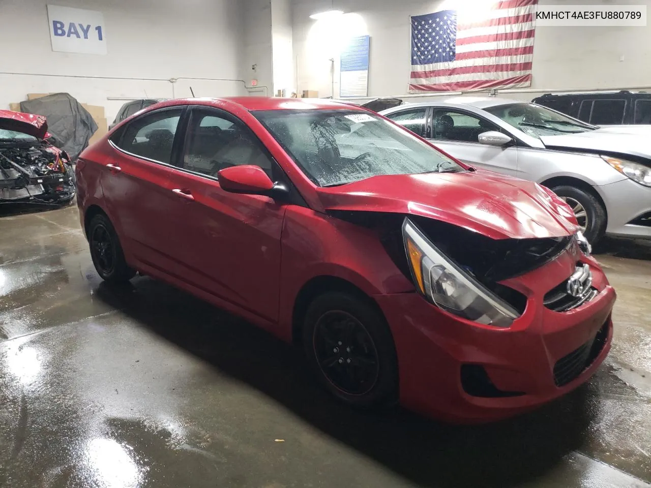 2015 Hyundai Accent Gls VIN: KMHCT4AE3FU880789 Lot: 79953704