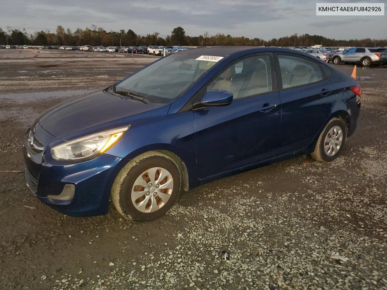 2015 Hyundai Accent Gls VIN: KMHCT4AE6FU842926 Lot: 79963984