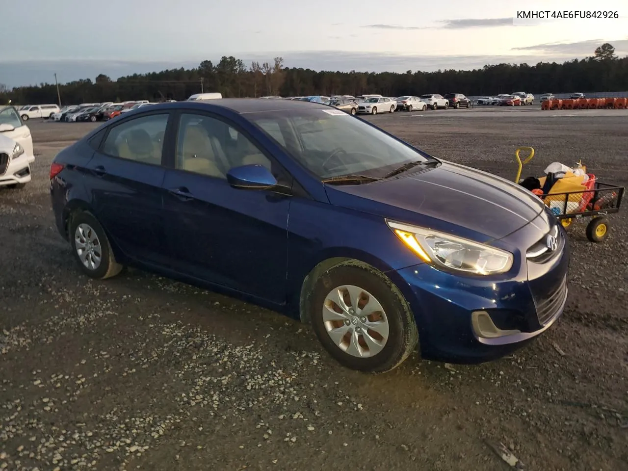 2015 Hyundai Accent Gls VIN: KMHCT4AE6FU842926 Lot: 79963984