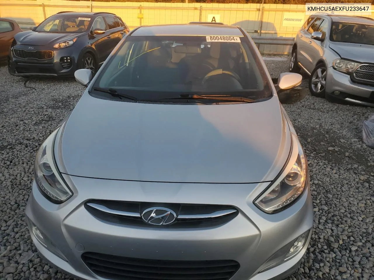 2015 Hyundai Accent Gls VIN: KMHCU5AEXFU233647 Lot: 80048004