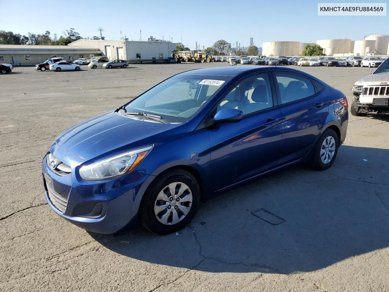 2015 Hyundai Accent Gls VIN: KMHCT4AE9FU884569 Lot: 80152074