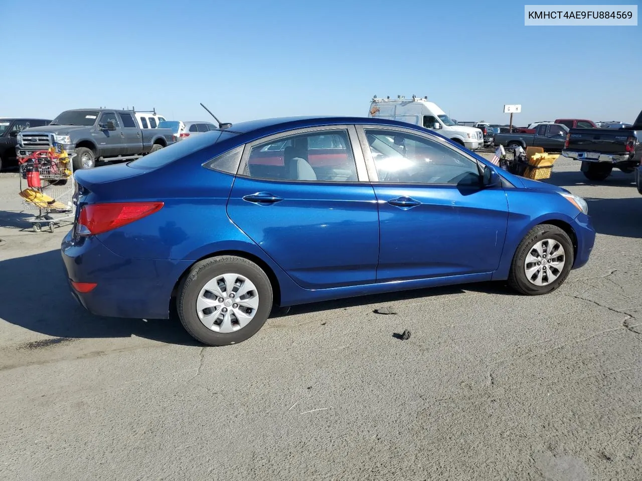 2015 Hyundai Accent Gls VIN: KMHCT4AE9FU884569 Lot: 80152074