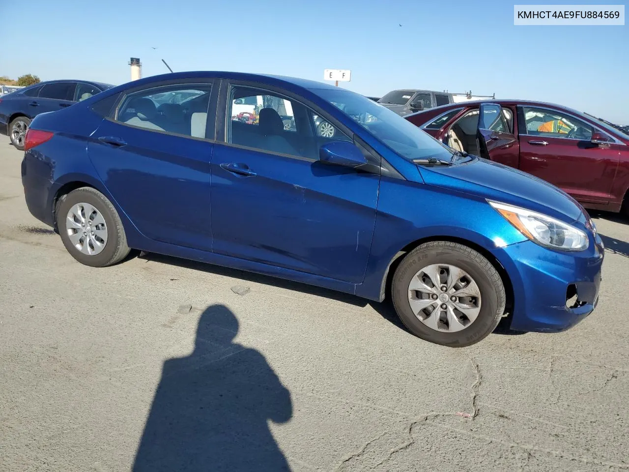 2015 Hyundai Accent Gls VIN: KMHCT4AE9FU884569 Lot: 80152074