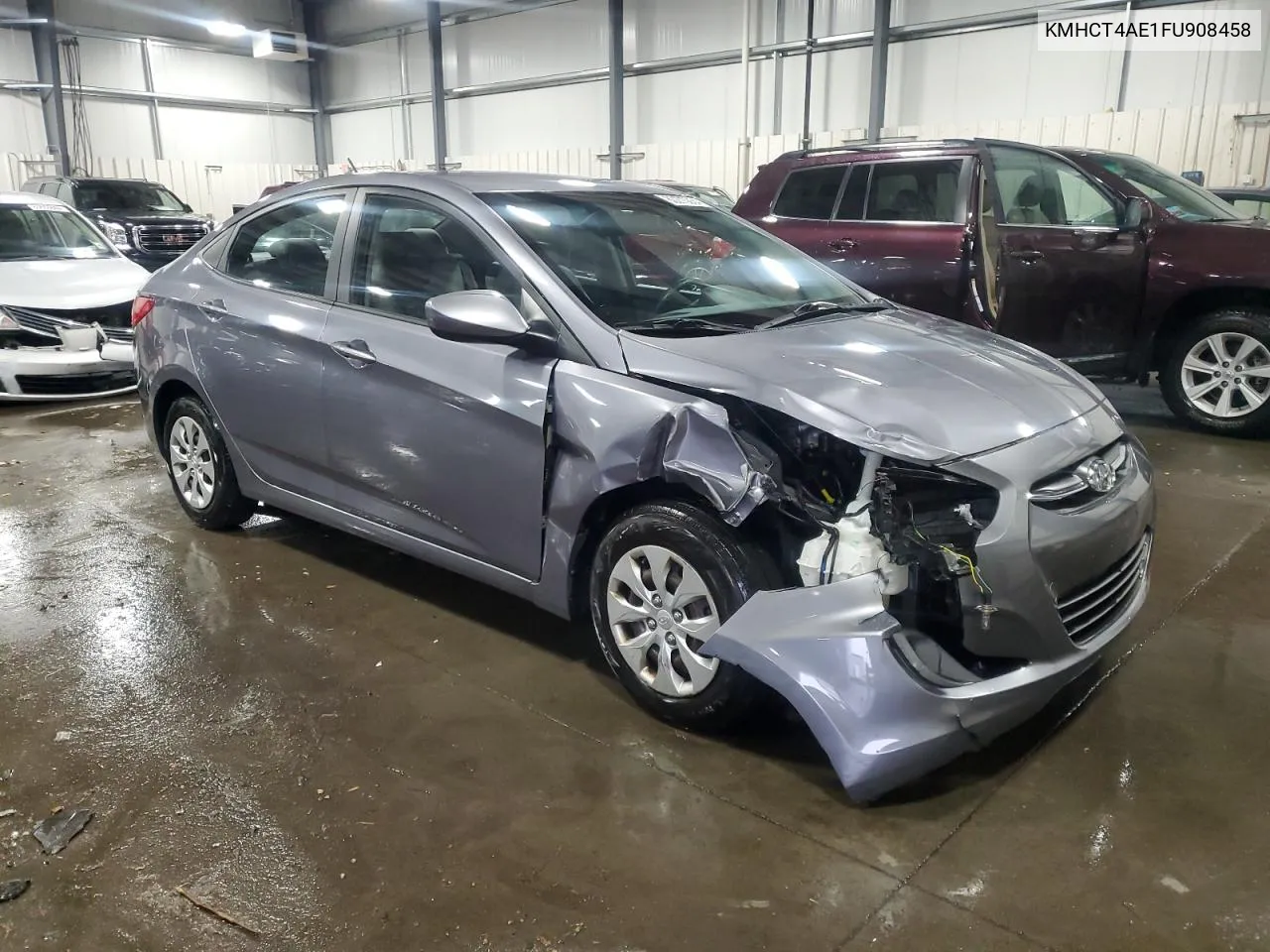 2015 Hyundai Accent Gls VIN: KMHCT4AE1FU908458 Lot: 80273034