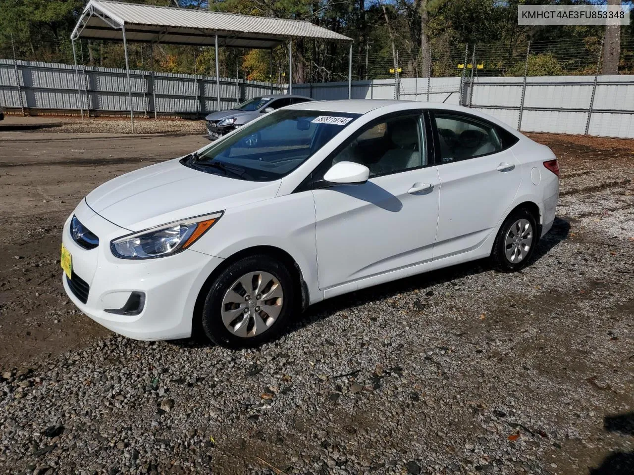 2015 Hyundai Accent Gls VIN: KMHCT4AE3FU853348 Lot: 80911914