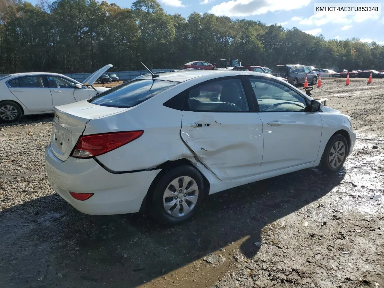 2015 Hyundai Accent Gls VIN: KMHCT4AE3FU853348 Lot: 80911914