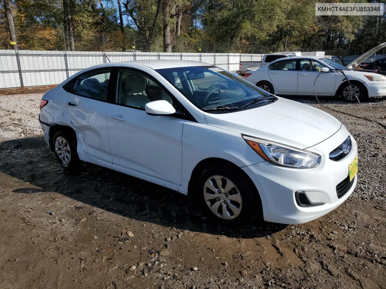 2015 Hyundai Accent Gls VIN: KMHCT4AE3FU853348 Lot: 80911914