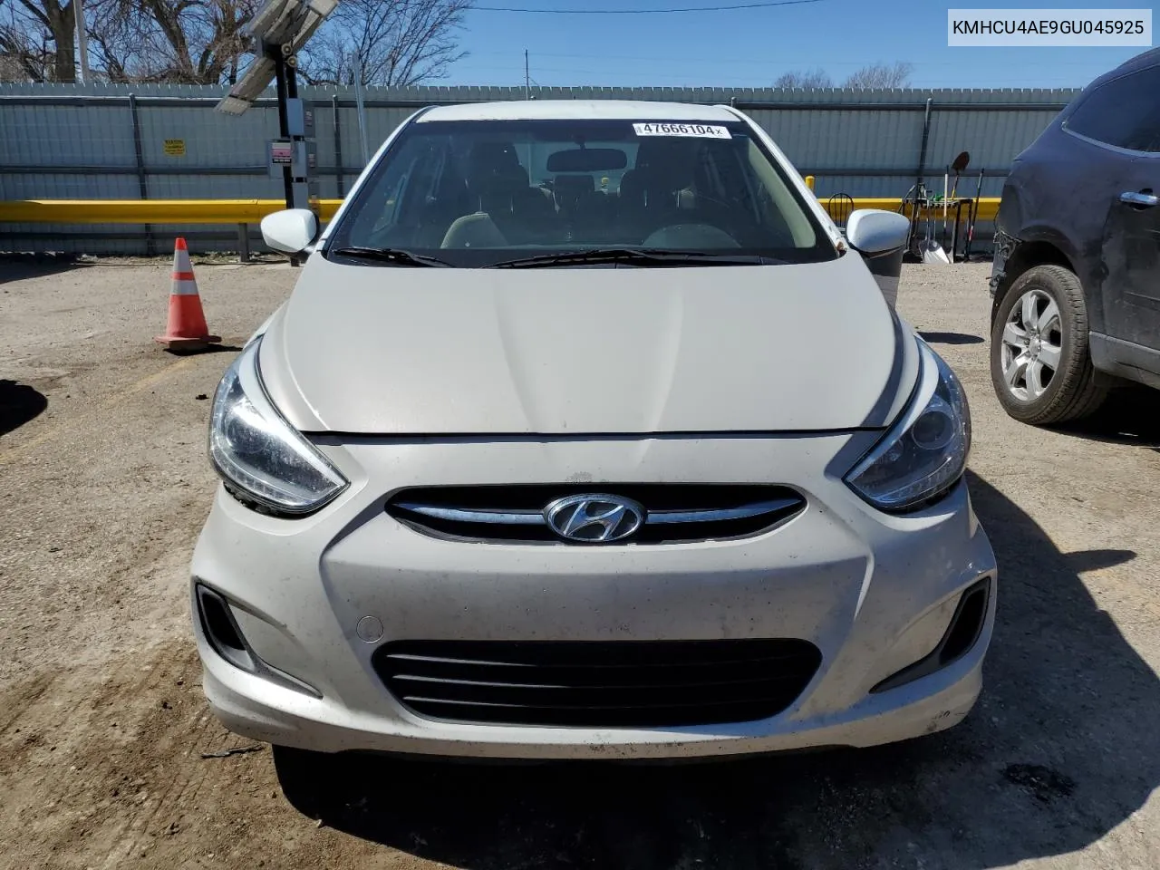 2016 Hyundai Accent Se VIN: KMHCU4AE9GU045925 Lot: 47666104