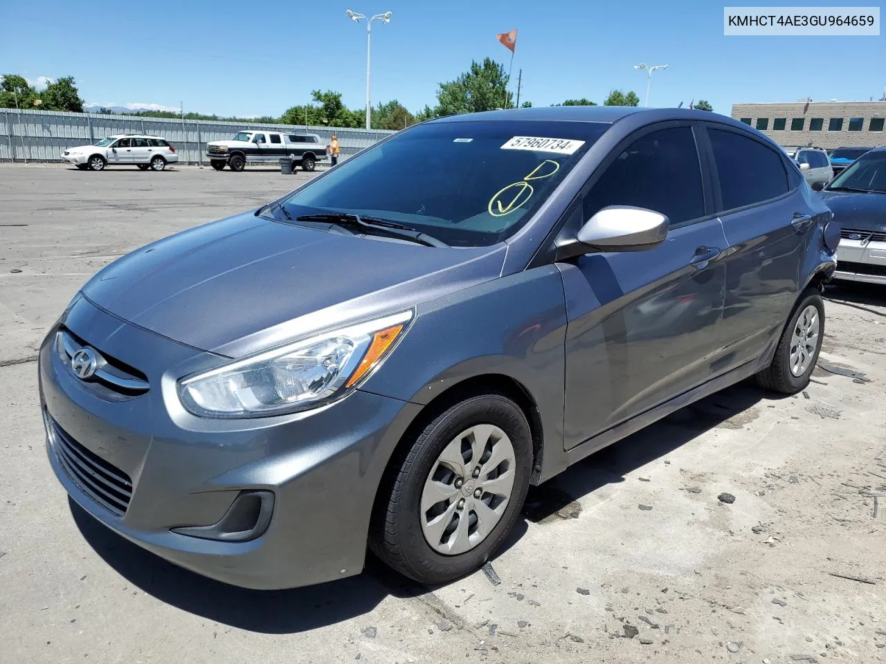 KMHCT4AE3GU964659 2016 Hyundai Accent Se