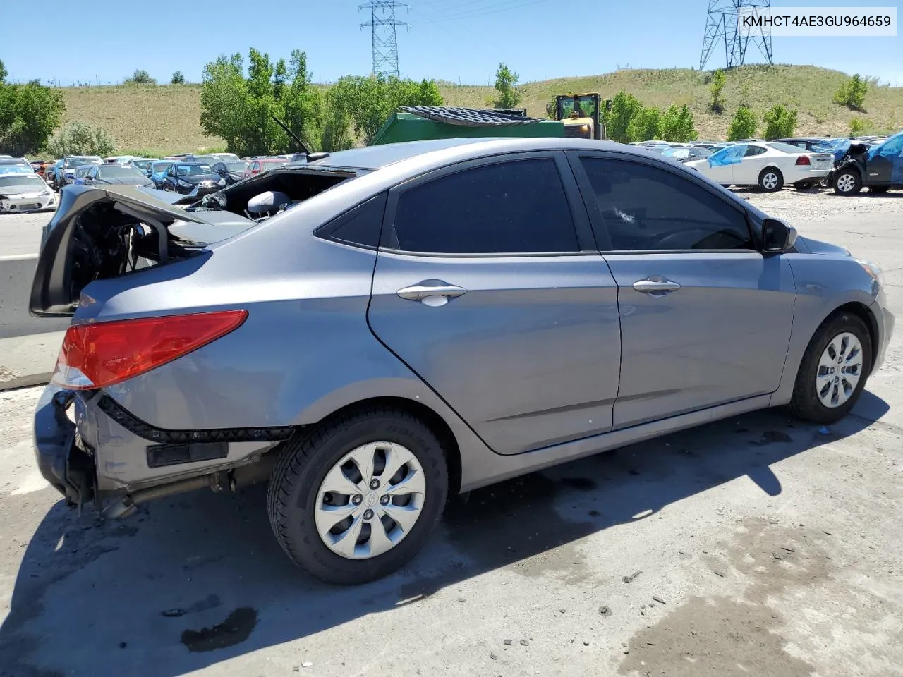 2016 Hyundai Accent Se VIN: KMHCT4AE3GU964659 Lot: 57960734