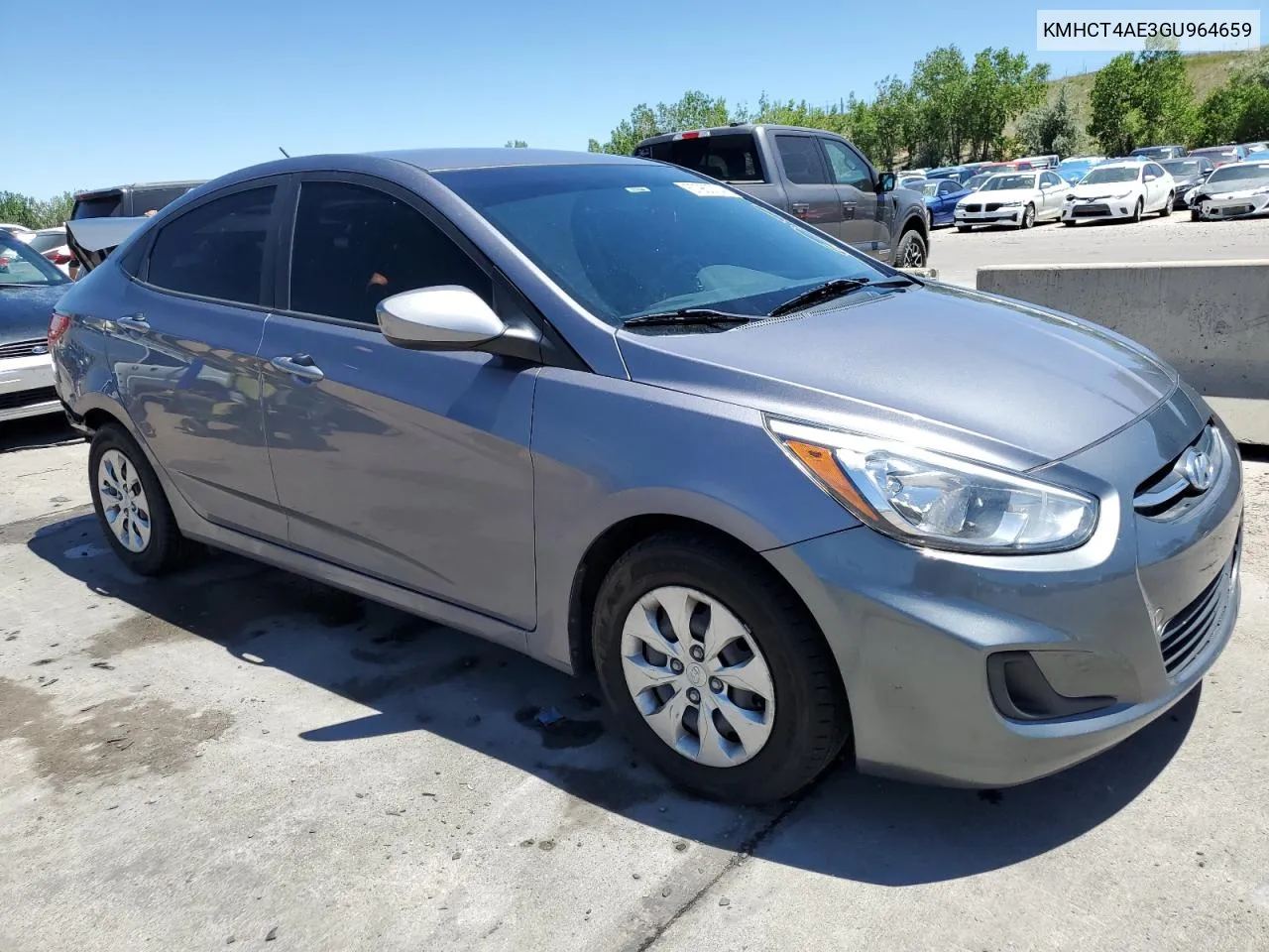 2016 Hyundai Accent Se VIN: KMHCT4AE3GU964659 Lot: 57960734