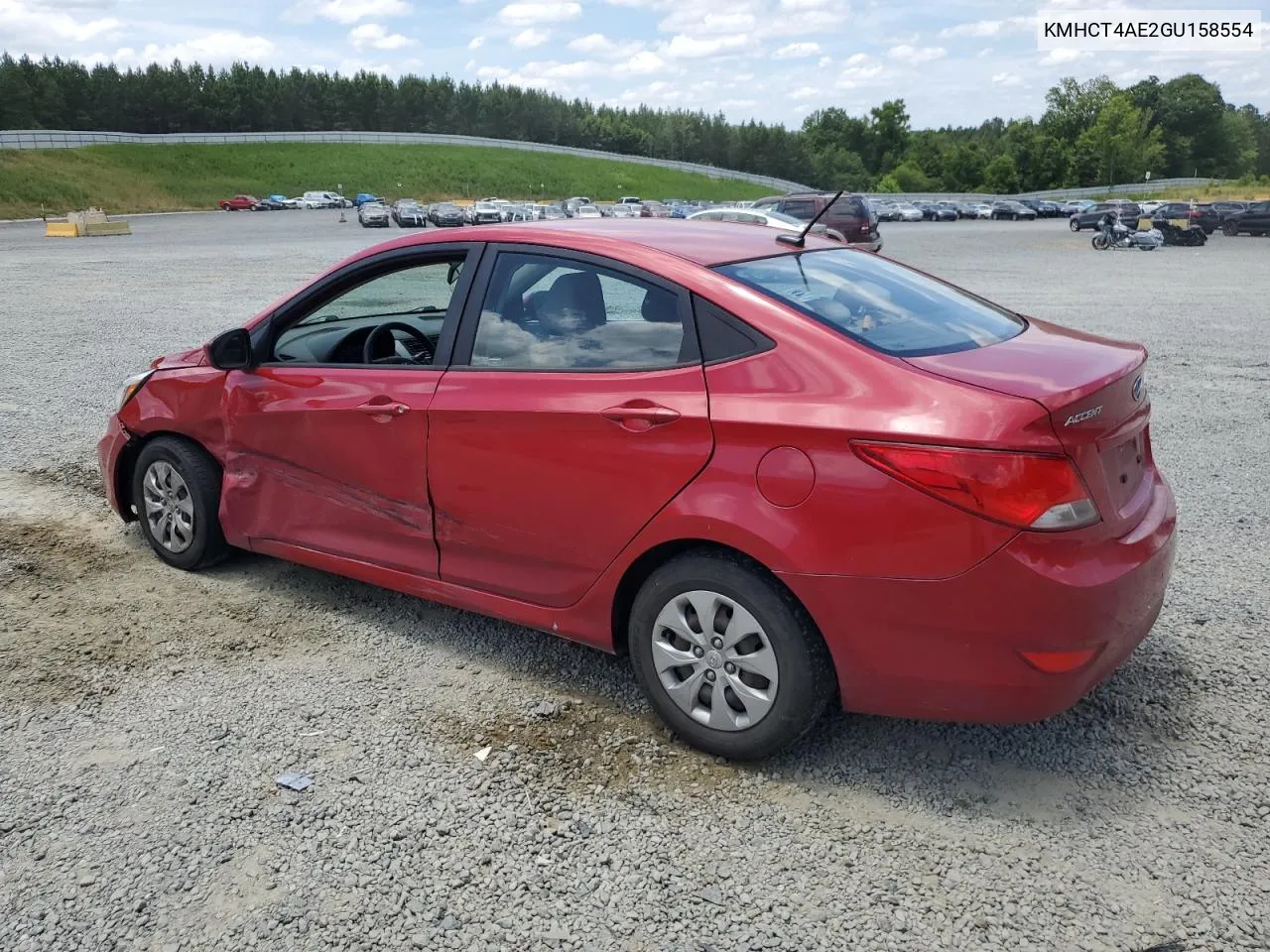 KMHCT4AE2GU158554 2016 Hyundai Accent Se