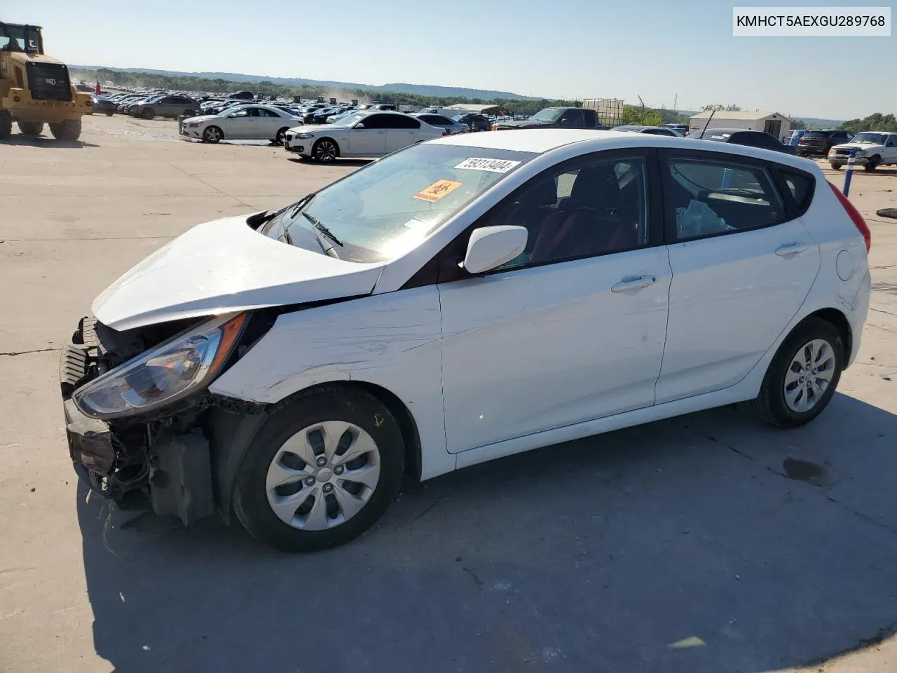 2016 Hyundai Accent Se VIN: KMHCT5AEXGU289768 Lot: 59313404