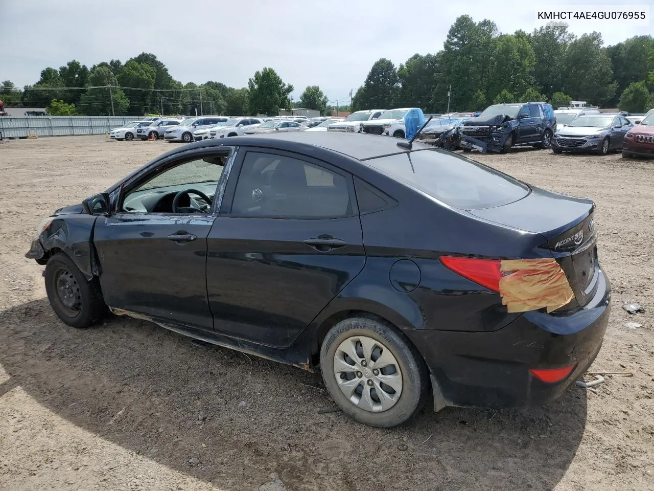 2016 Hyundai Accent Se VIN: KMHCT4AE4GU076955 Lot: 59871434