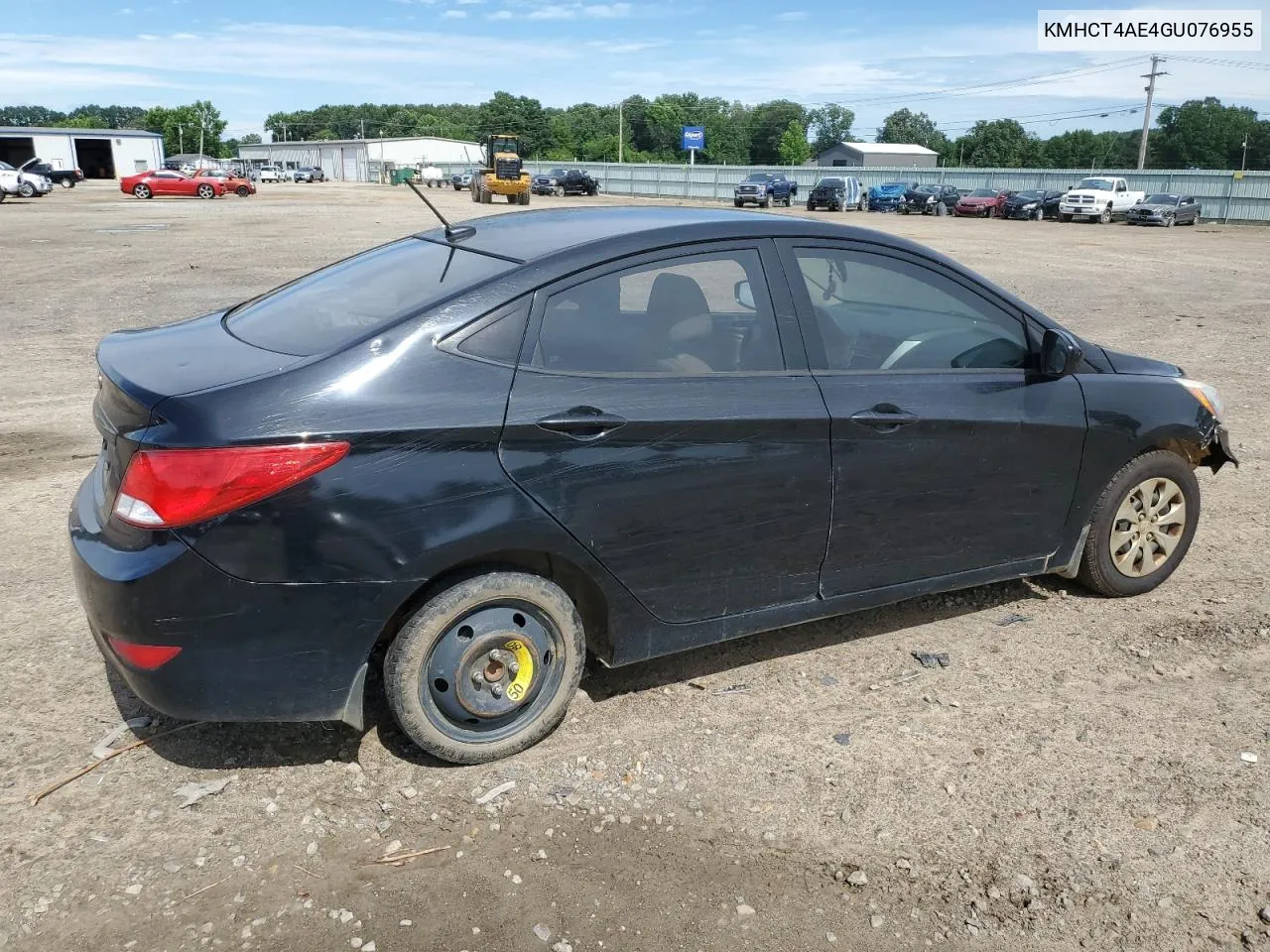 2016 Hyundai Accent Se VIN: KMHCT4AE4GU076955 Lot: 59871434