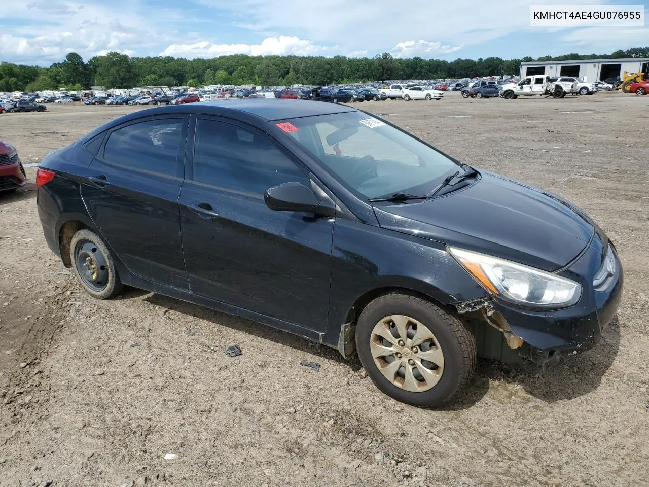 2016 Hyundai Accent Se VIN: KMHCT4AE4GU076955 Lot: 59871434