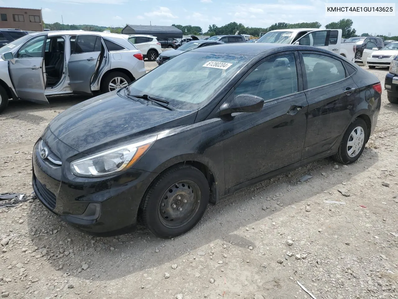 2016 Hyundai Accent Se VIN: KMHCT4AE1GU143625 Lot: 61280204