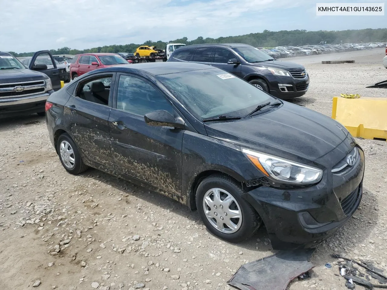 2016 Hyundai Accent Se VIN: KMHCT4AE1GU143625 Lot: 61280204