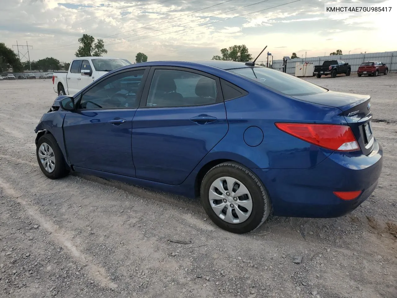 2016 Hyundai Accent Se VIN: KMHCT4AE7GU985417 Lot: 61332764