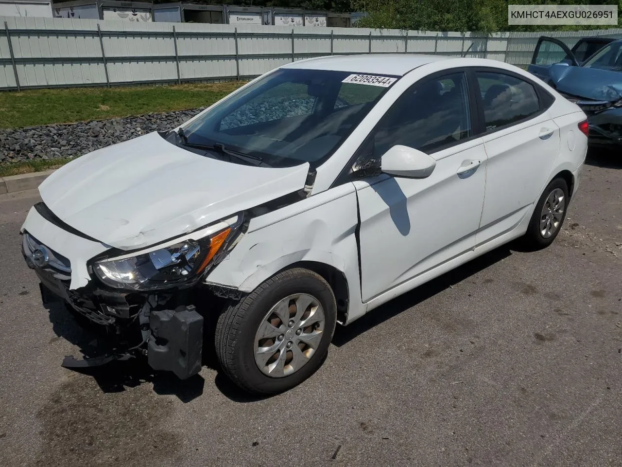 2016 Hyundai Accent Se VIN: KMHCT4AEXGU026951 Lot: 62093544