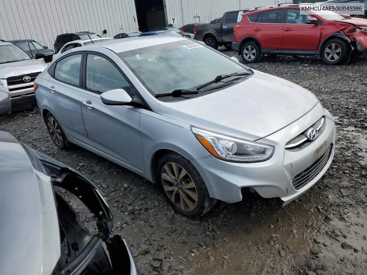 2016 Hyundai Accent Se VIN: KMHCU4AE5GU045386 Lot: 62430414