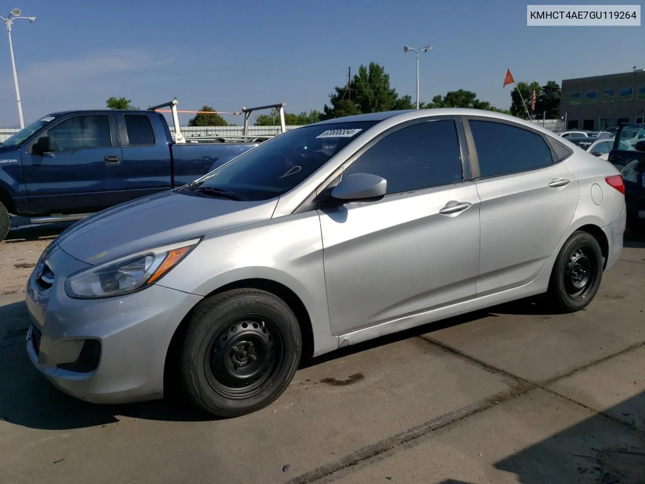 2016 Hyundai Accent Se VIN: KMHCT4AE7GU119264 Lot: 63686554