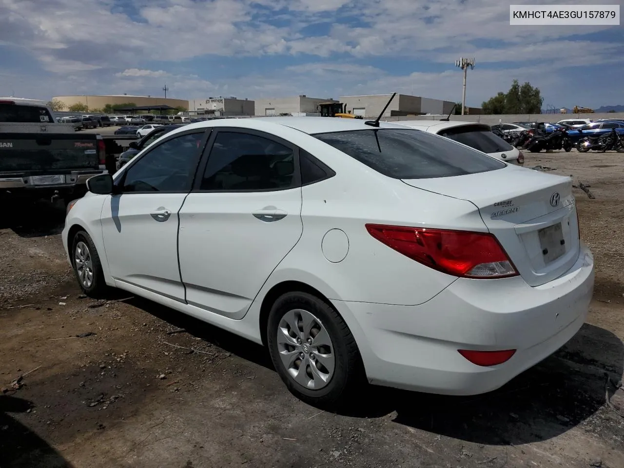 2016 Hyundai Accent Se VIN: KMHCT4AE3GU157879 Lot: 64569124