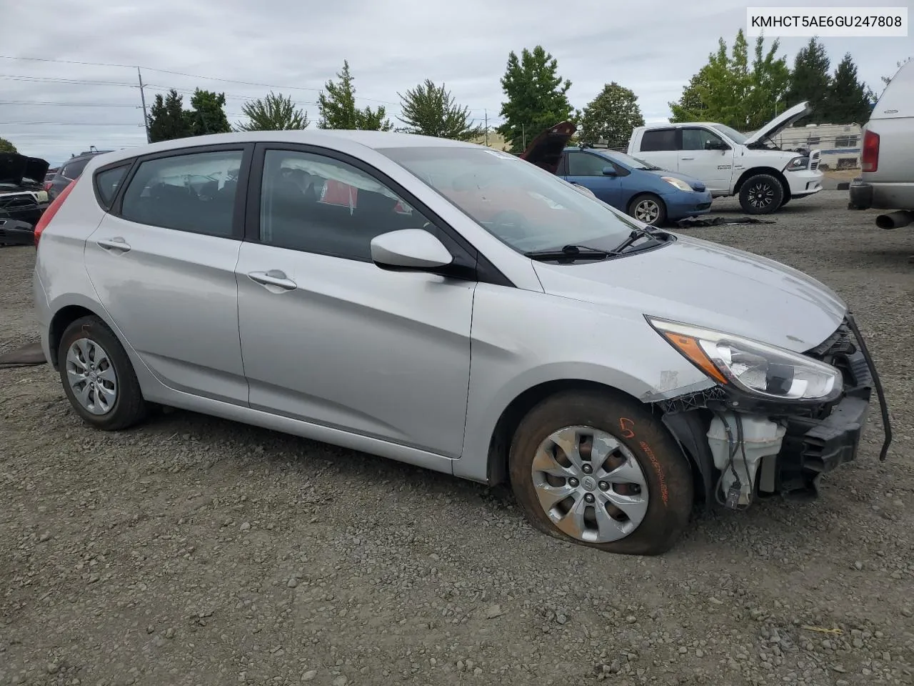 2016 Hyundai Accent Se VIN: KMHCT5AE6GU247808 Lot: 64800984