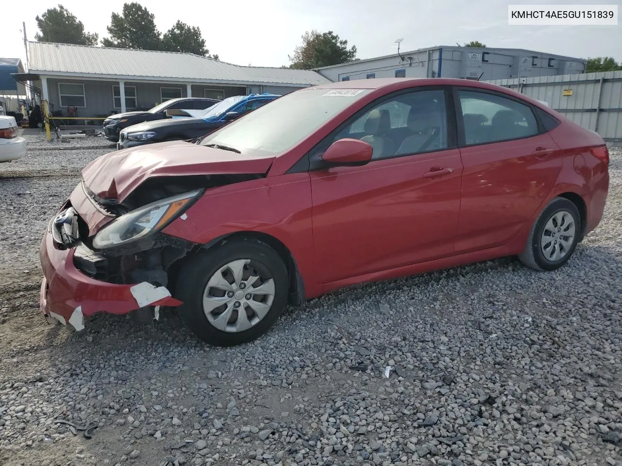 2016 Hyundai Accent Se VIN: KMHCT4AE5GU151839 Lot: 64943074