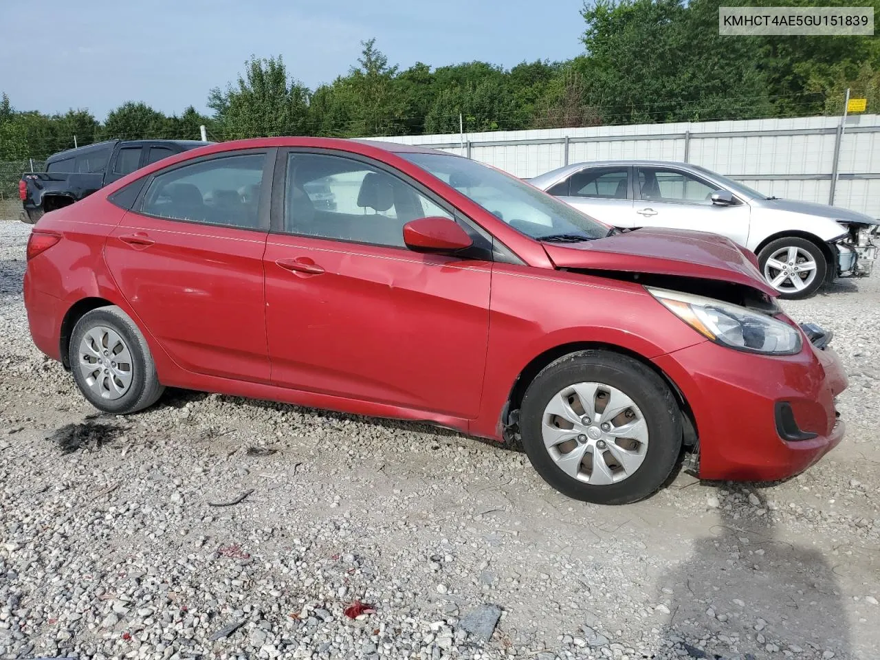 2016 Hyundai Accent Se VIN: KMHCT4AE5GU151839 Lot: 64943074