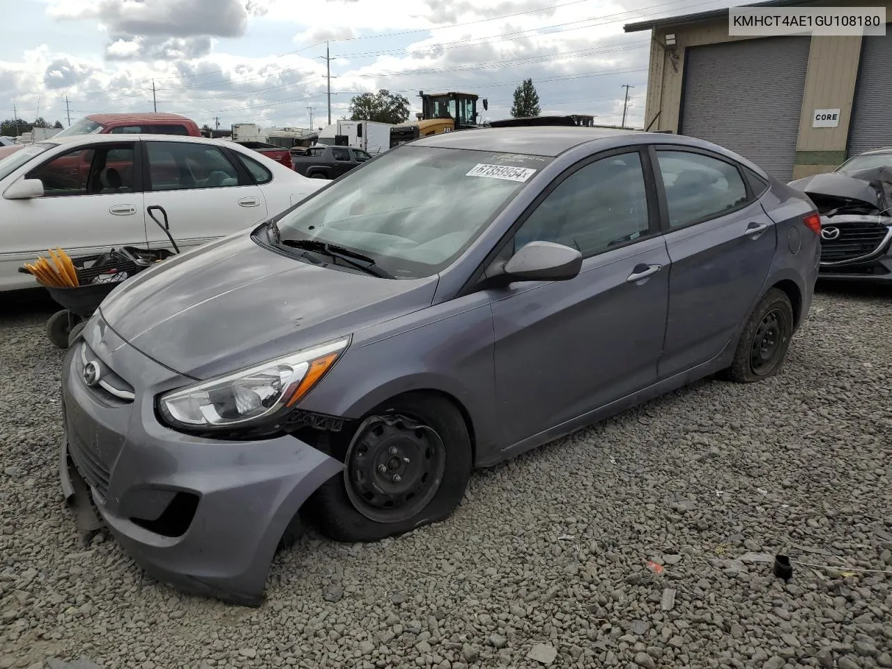 2016 Hyundai Accent Se VIN: KMHCT4AE1GU108180 Lot: 67359954