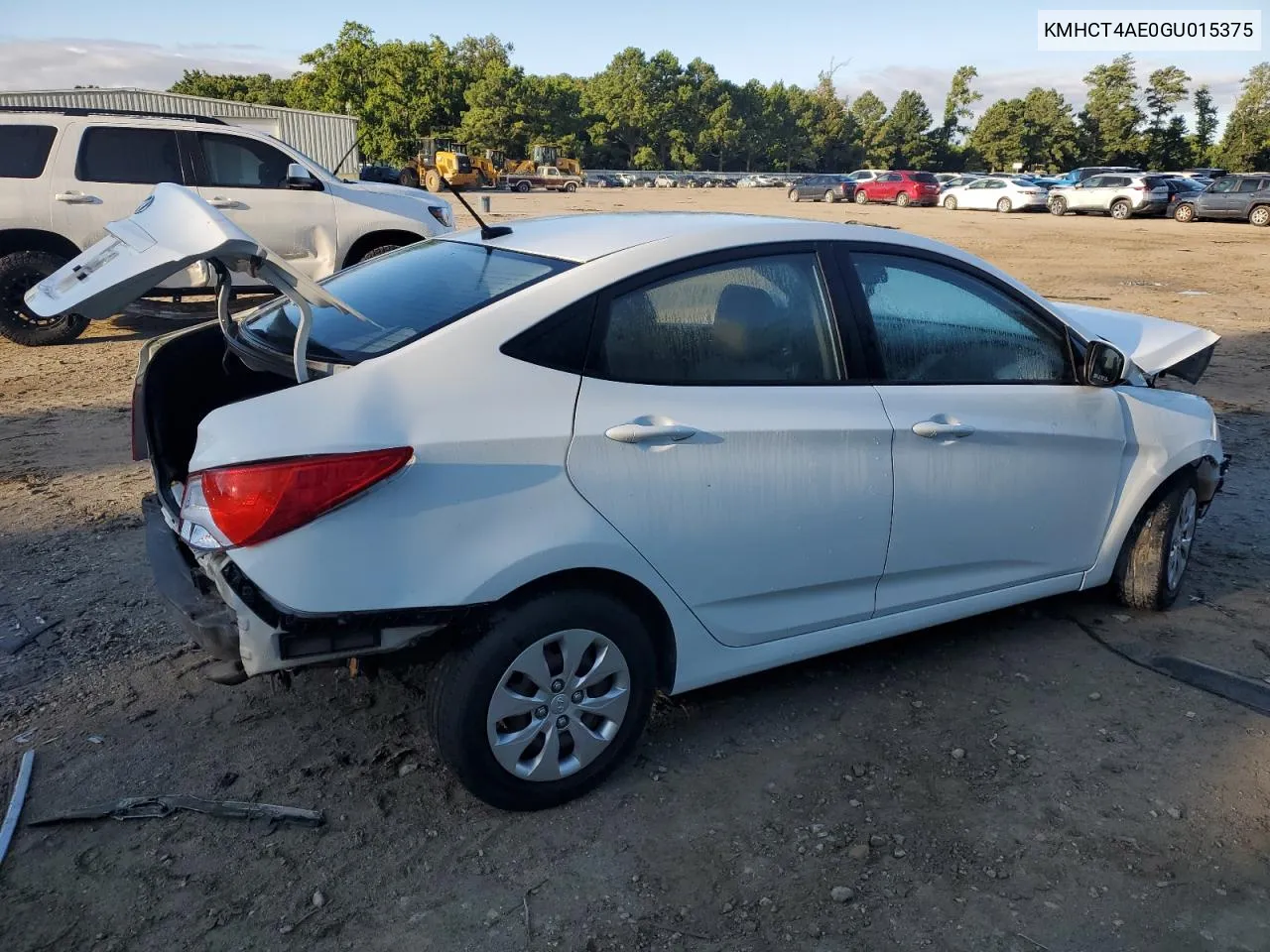 2016 Hyundai Accent Se VIN: KMHCT4AE0GU015375 Lot: 67657964