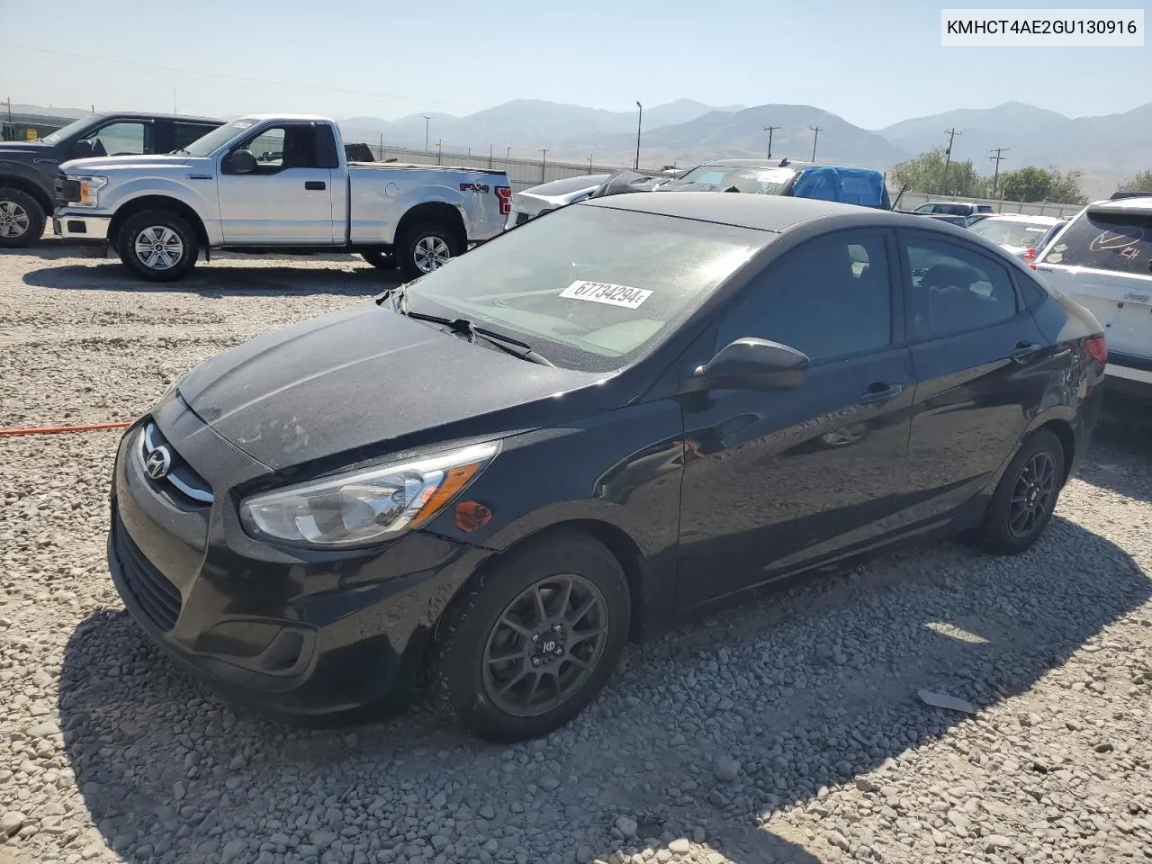 2016 Hyundai Accent Se VIN: KMHCT4AE2GU130916 Lot: 67734294