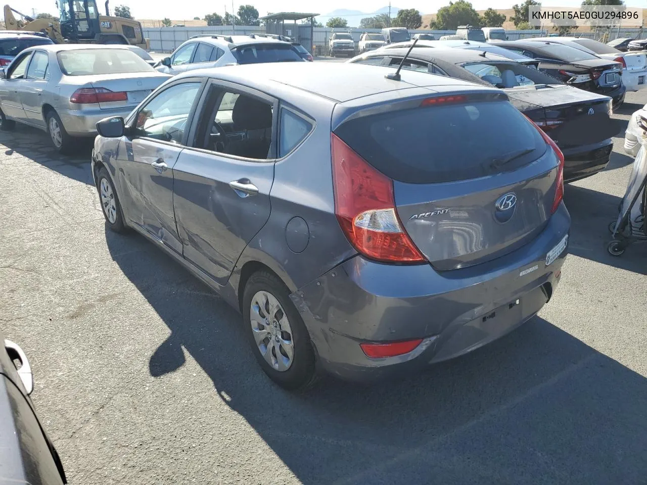 KMHCT5AE0GU294896 2016 Hyundai Accent Se