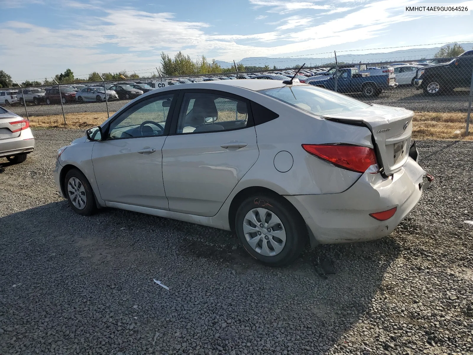 2016 Hyundai Accent Se VIN: KMHCT4AE9GU064526 Lot: 68186524