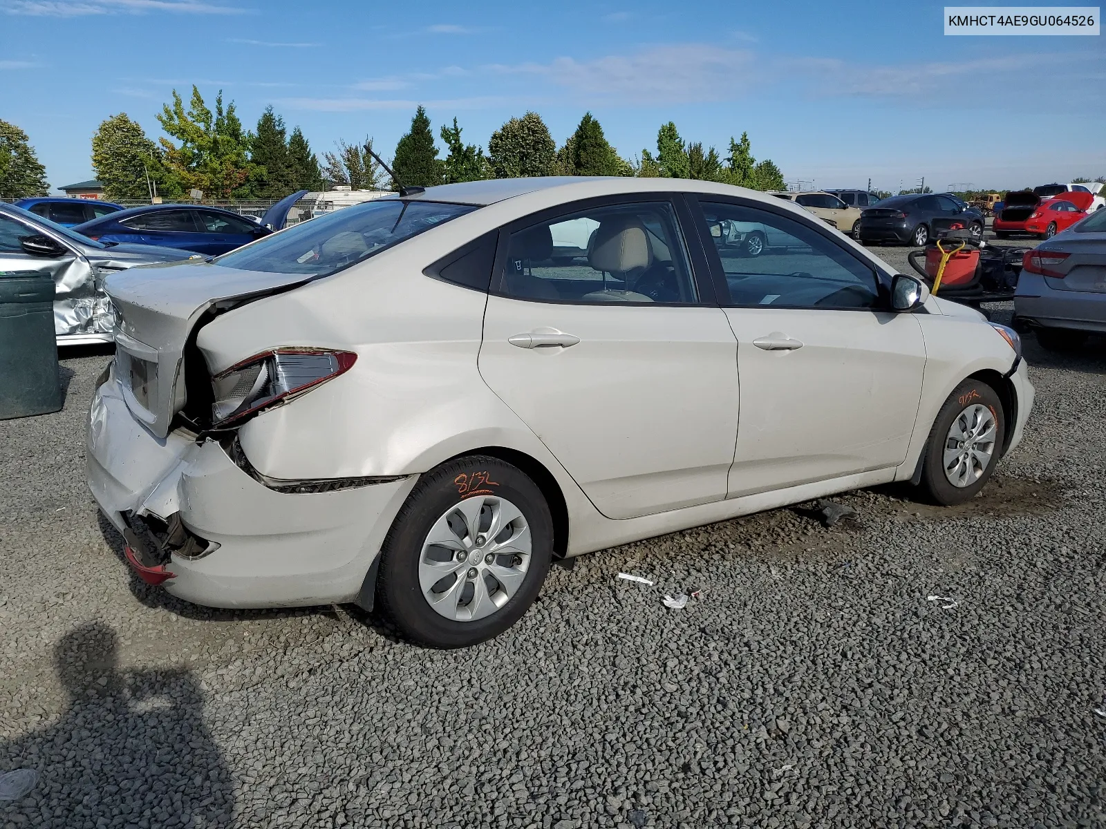 2016 Hyundai Accent Se VIN: KMHCT4AE9GU064526 Lot: 68186524