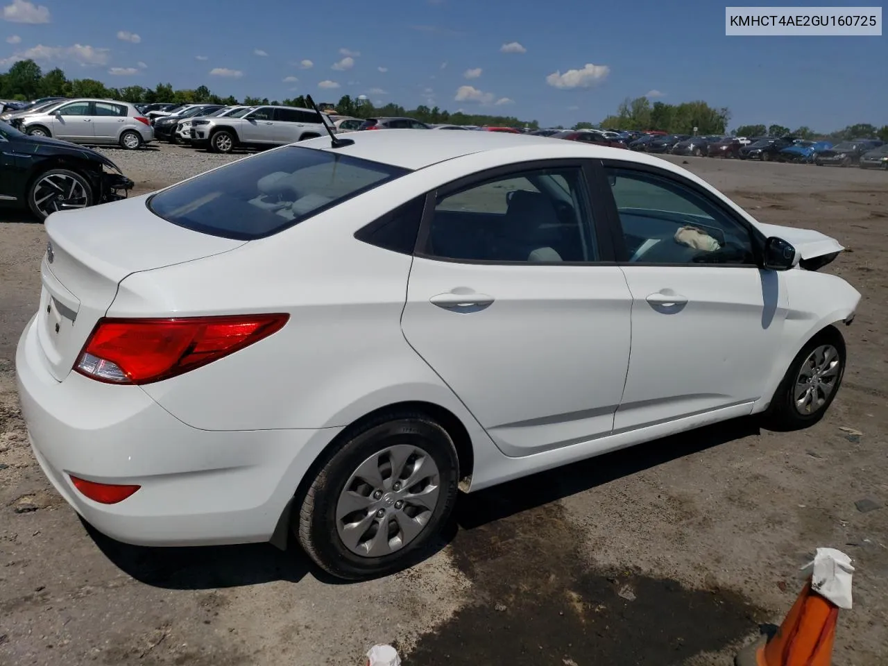 2016 Hyundai Accent Se VIN: KMHCT4AE2GU160725 Lot: 68310774